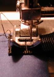 Sewing the clip