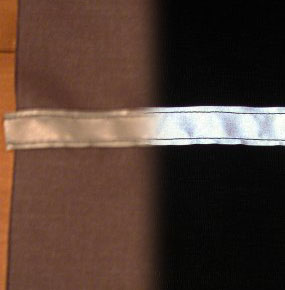 Side reflective tape combo picture, low light without flash fading into flash picture.