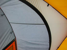 Wet tent. Warm Sleeping bag.