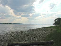 View out of the James River.