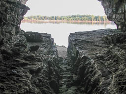 Ohio River from mouth of cave