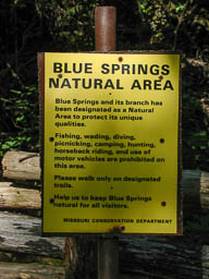 Blue Springs Sign