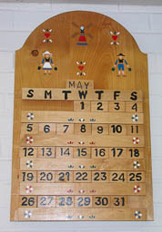 Clever movable calendar